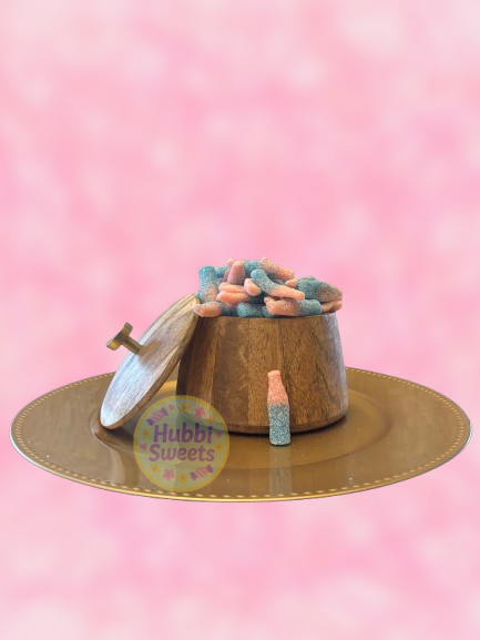 32. Sour cola bottles