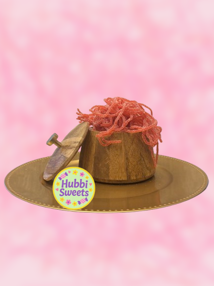 58. Sour strawberry strings