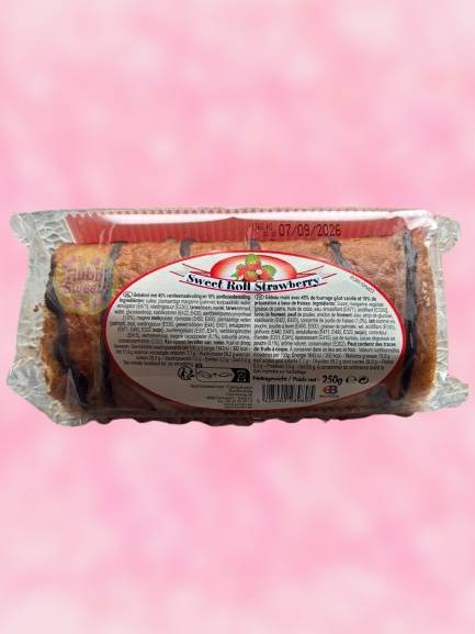 Cake rol aardbei